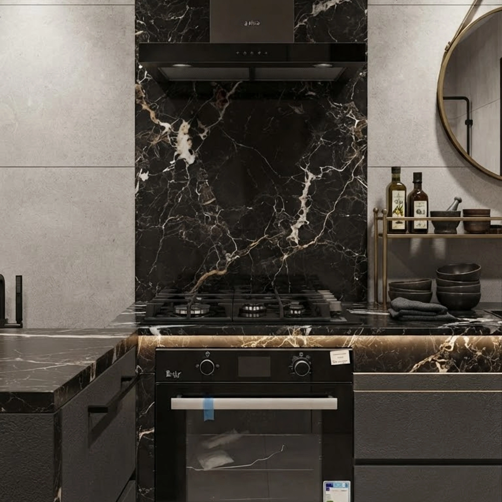 Gas Built-in Oven with Gas Grill
