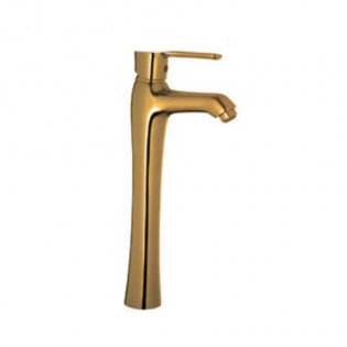 Sardesign Trinity High Basin Mixer – Glossy Gold