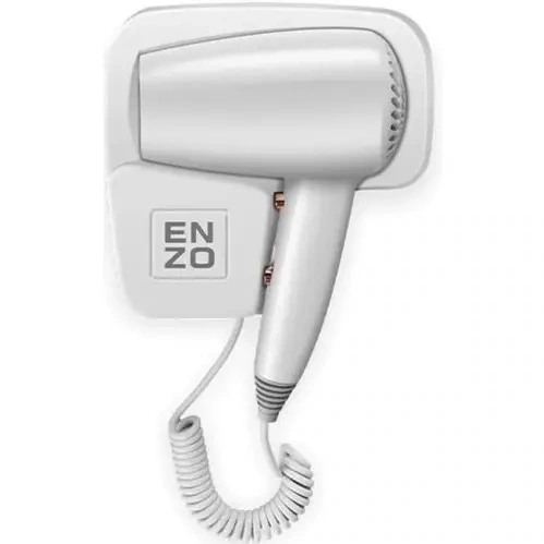 Wall Mounted Electric Hair Dryer, 1600 Watt, Hot and Cold - White