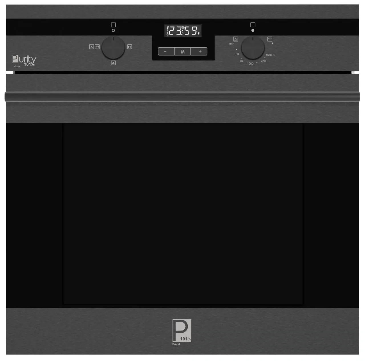 FR PRO – Dark inox Built in Gas+Gas Oven with Turbo Fan