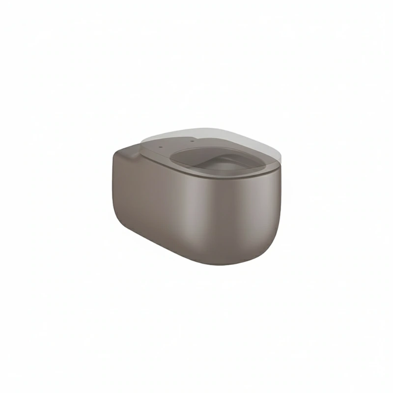 Beyond toilet with shower