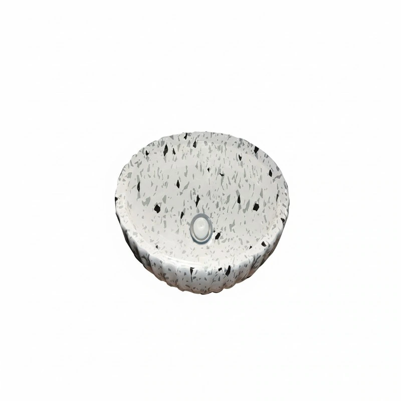 J(AH-76) Decorative Basin 32x47.5 – White with Dots