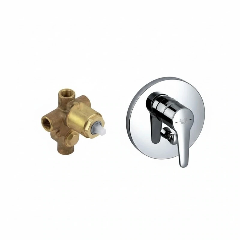 Kludi RAK Polaris Concealed Bath Mixer with Diverter and Body (Chrome) – 38624Z+10005