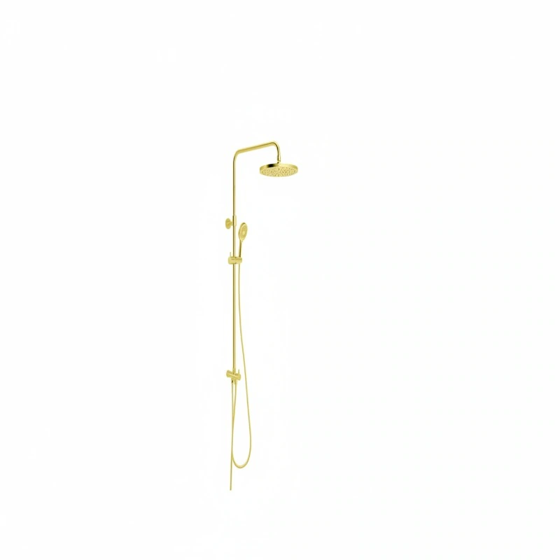 Kludi RAK 2-in-1 Round Shower Column (Overhead Shower & Hand Shower) – Gold (48042EG.GD1)